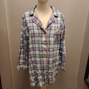 Rue21 Tarea Plaid Sleep Shirt